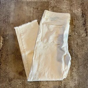 White high rise jeans